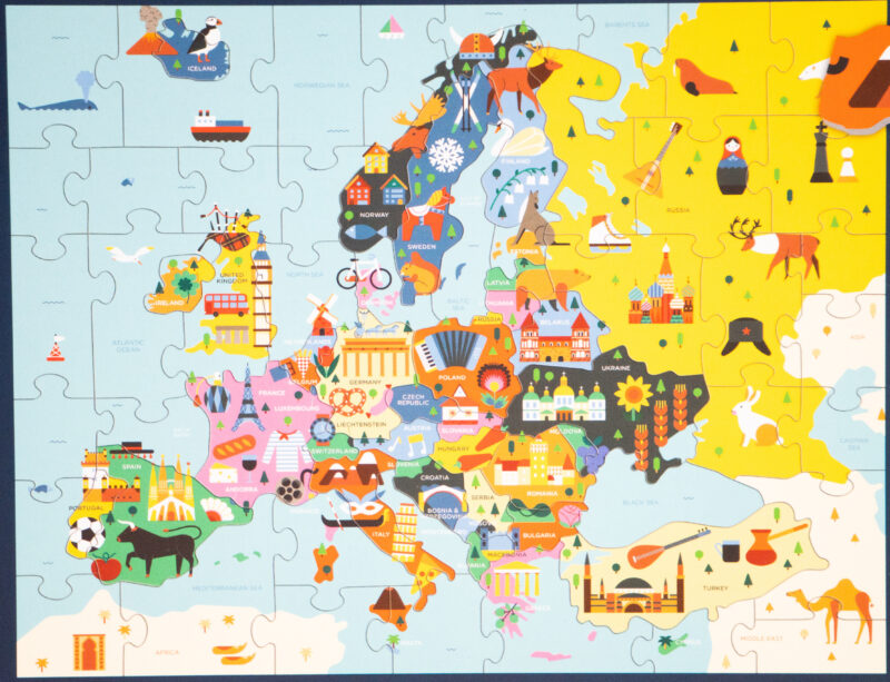 Jigsaw Puzzle - Map of Europe